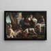 Lazare and the Rich Man - Jacopo Bassano — framed artwork on a wall