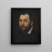 Portrait of a Man - Jacopo Bassano — framed artwork on a wall
