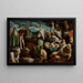 The Miracle of the Quails - Jacopo Bassano — framed artwork on a wall