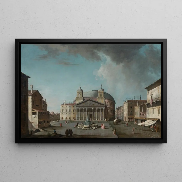 View of the Pantheon, Rome - Jacopo Fabris — framed artwork on a wall
