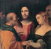 Jésus et la femme surprise en adultère - Jacopo Palma Il Vecchio — artwork view