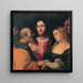 Jésus et la femme surprise en adultère - Jacopo Palma Il Vecchio — framed artwork on a wall