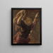 Angel of the Annunciation to the Virgin - Jacopo Tintoretto — framed artwork on a wall