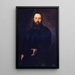 Portrait of a gentleman - Jacopo Tintoretto — framed artwork on a wall