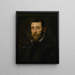 Portrait of a bearded man, perhaps Prince Antonio di Santacroce of Rome - Jacopo Tintoretto — framed artwork on a wall