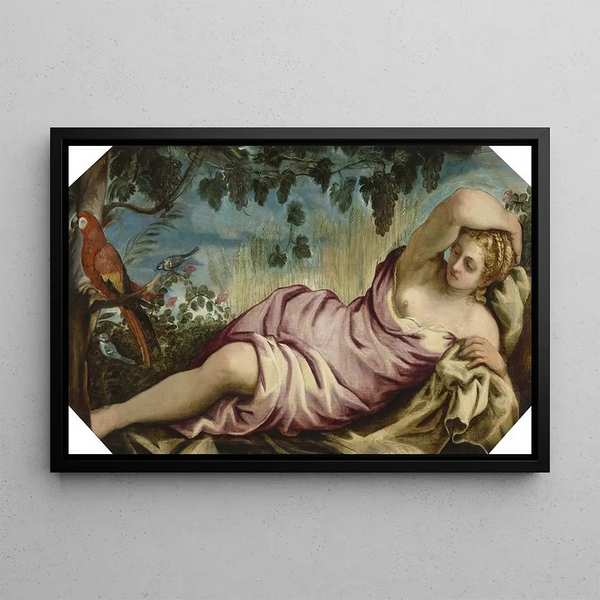 Summer Painting - Jacopo Tintoretto — framed artwork on a wall