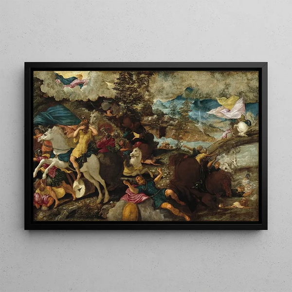 La Conversion de Saint Paul - Jacopo Tintoretto — framed artwork on a wall