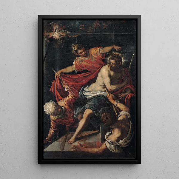 La Flagellation - Jacopo Tintoretto — framed artwork on a wall