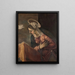 Virgin of the Annunciation to the Virgin - Jacopo Tintoretto — framed artwork on a wall