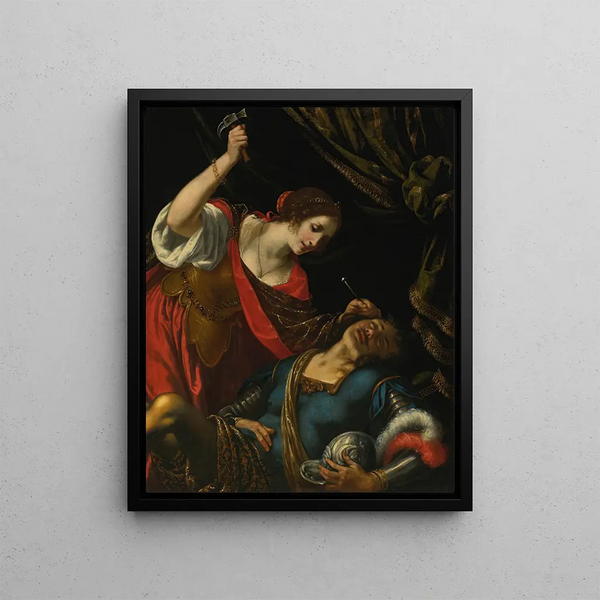 Jaël et Sisera - Jacopo Vignali — framed artwork on a wall