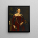 Portrait of a Lady - Jacopo Zucchi — framed artwork on a wall
