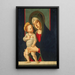 Virgin and Child Painting - Jacopo da Valenza — framed artwork on a wall
