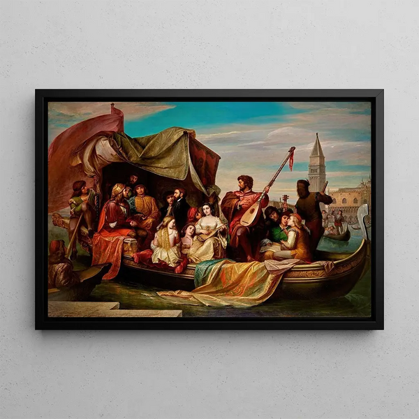 Giovanni Bellini and Albrecht Dürer Paintings Celebrated by Venetian Artists - Jacopo de Andrea — framed artwork on a wall