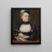 Portrait of a French actress - Jacques-Charles Allais — framed artwork on a wall