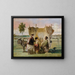 The Sheep Shower of Phenomenal - Jacques-Joseph Lecurieux — framed artwork on a wall