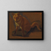 Study of a fox - Jacques-Laurent Agasse — framed artwork on a wall
