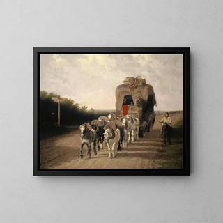 The transporter Ludlow - Jacques-Laurent Agasse — framed artwork on a wall
