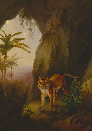 JacquesLaurent Agasse - Tiger in a Cave.webp