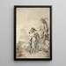 Bacchus et Érigone - Jacques-Philippe Caresme — framed artwork on a wall