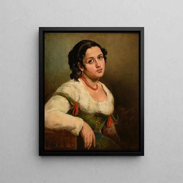 Italian Painting - Jacques-Raymond Brascassat — framed artwork on a wall