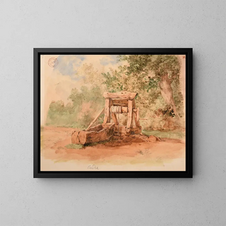 Well - Jacques-Raymond Brascassat — framed artwork on a wall