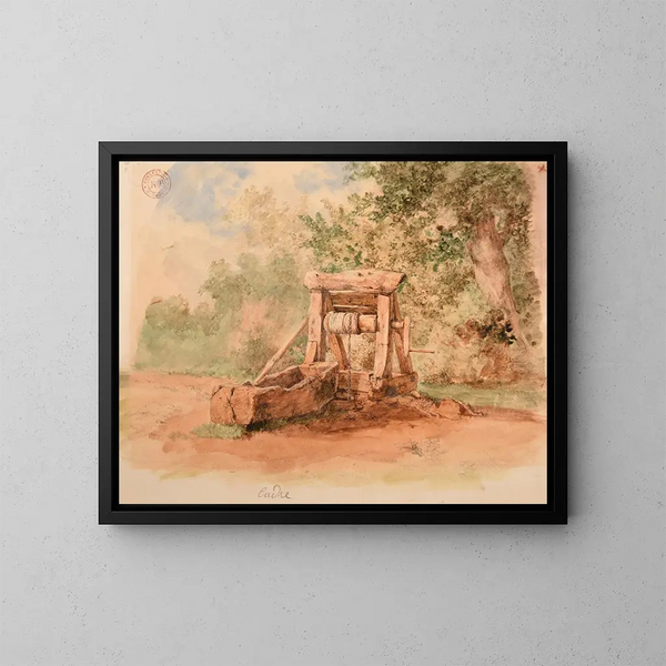 Well - Jacques-Raymond Brascassat — framed artwork on a wall