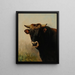 Head of a Black Bull - Jacques-Raymond Brascassat — framed artwork on a wall