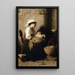Mother Italian with sleeping infant - Jacques Alfred van Muyden — framed artwork on a wall