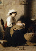 Mother Italian with sleeping infant - Jacques Alfred van Muyden — artwork view