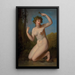 Une bacchante dans un bosquet boisé - Jacques Antoine Vallin — framed artwork on a wall