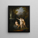 Nymphs at the Bath - Jacques Antoine Vallin — framed artwork on a wall