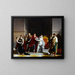 the Last Scene of the Tragedy Rodogune at the Comédie-Française - Jacques Augustin Pajou — framed artwork on a wall