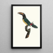 L'Aracari vert mâle - Jacques Barraband — framed artwork on a wall