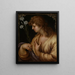 Angel of the Annunciation - Jacques Bellange — framed artwork on a wall