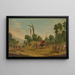 Cavaliers attaqués par des voleurs - Jacques Callot — framed artwork on a wall