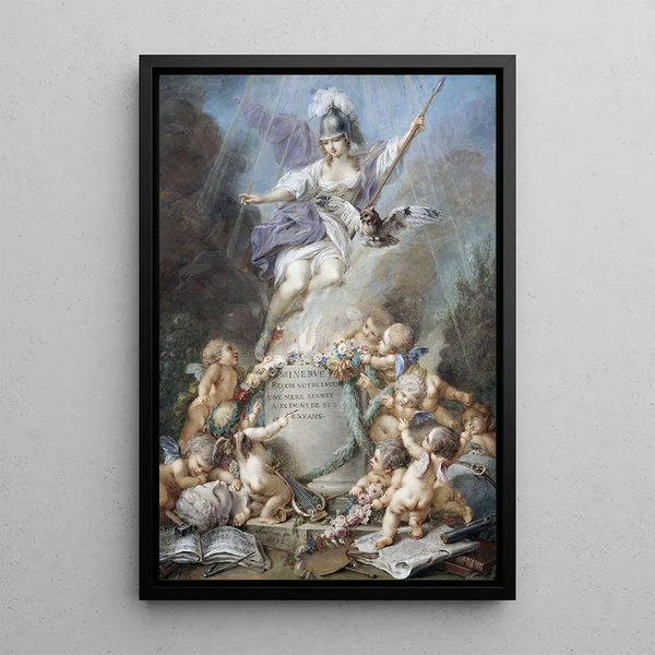 Homage to Minerva - Jacques Charlier — framed artwork on a wall