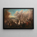 The Battle of Podhajce - Jacques Courtois — framed artwork on a wall