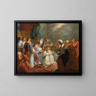 The Sacrament of Confirmation - Jacques Dumont — framed artwork on a wall