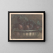 Bowl with plums - Jacques Fabien Gautier d'Agoty — framed artwork on a wall