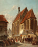 Scene on a Flemish market square - Jacques François Carabain — artwork view