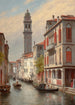 A View of Venice San Giorgio dei Greci Italy - Jacques François Carabain — artwork view