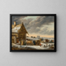 A Russian winter landscape - Jacques François Joseph Swebach-Desfontaines — framed artwork on a wall