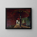 Interior view painting of the tent of the son of the emperor of Morocco Sidi Mohammed ben Abdel Rahman - Jacques Guiaud — framed artwork on a wall