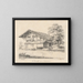 A army near Interlaken - Jacques Henri Juillerat — framed artwork on a wall