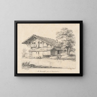 A army near Interlaken - Jacques Henri Juillerat — framed artwork on a wall
