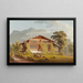 Farm near Brienz and Brienz Rothorn - Jacques Henri Juillerat — framed artwork on a wall
