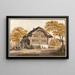 Housewife painting near Interlaken - Jacques Henri Juillerat — framed artwork on a wall