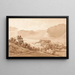 View of Chadou at Lake Thun - Jacques Henri Juillerat — framed artwork on a wall