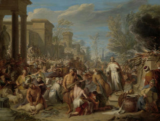 Jéroboam sacrifiant aux idoles - Jacques Ignatius de Roore — artwork view