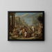 Jéroboam sacrifiant aux idoles - Jacques Ignatius de Roore — framed artwork on a wall